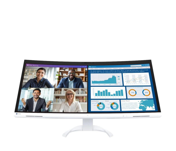 EIZO FlexScan EV3450XC-WT - 1281629 - zdjęcie 4